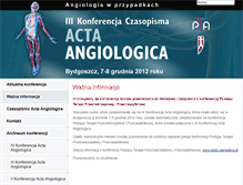 Tablet Screenshot of angiologia.viamedica.pl
