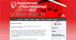 Desktop Screenshot of hypertension2012.viamedica.pl