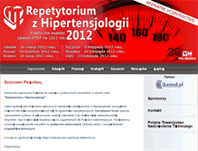 Tablet Screenshot of hypertension2012.viamedica.pl