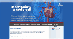 Desktop Screenshot of kardio2012.viamedica.pl